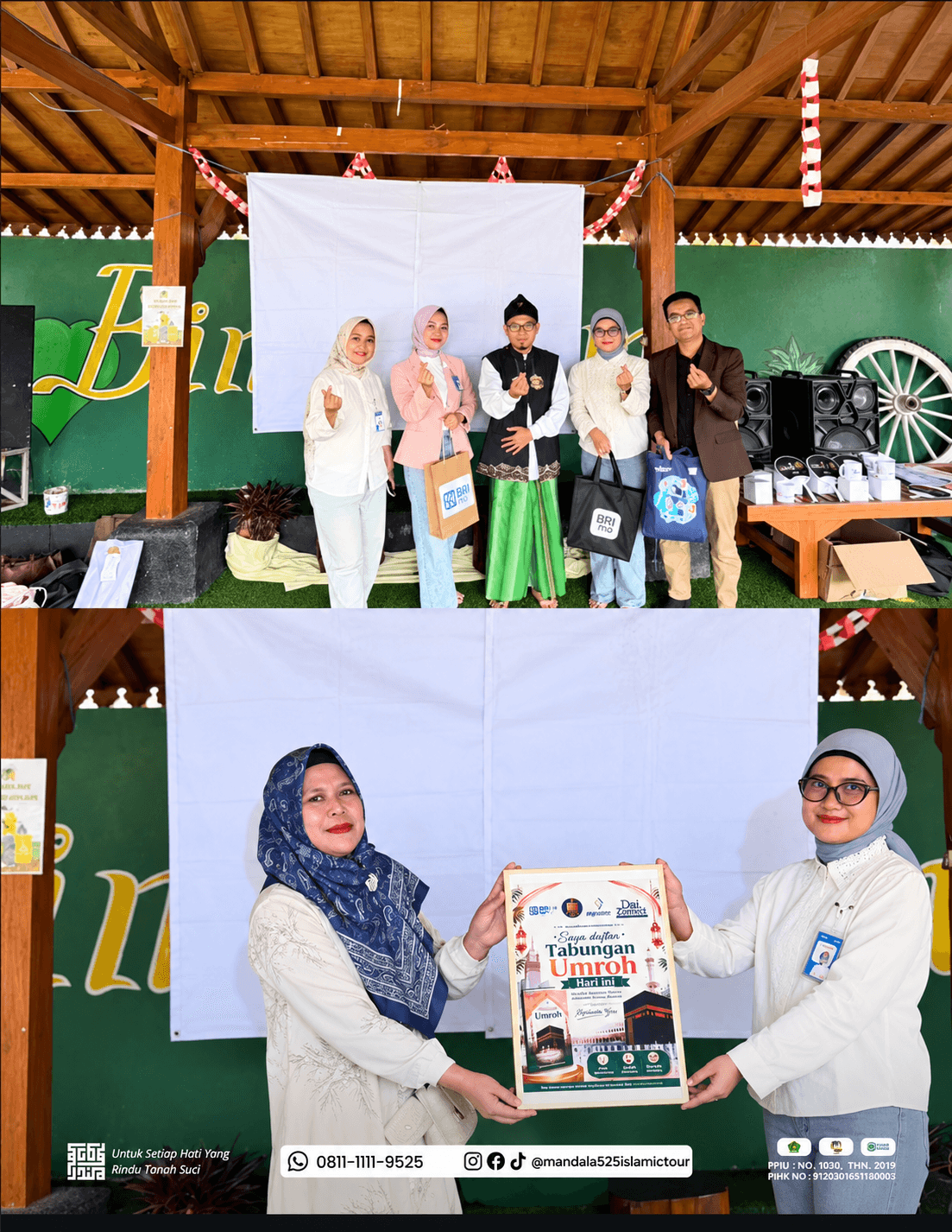 Dokumentasi kegiatan pengenalan Tabungan Umroh Mandala 525 bersama peserta